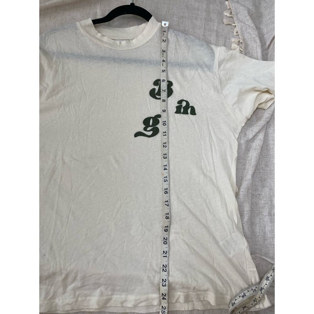 Anine Bing Ashton Vintage Cream Bing Tee Size Small - Picture 10 of 14